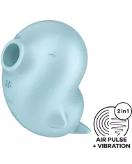 SATISFYER - SASSY SEAL STIMULATEUR ET VIBRATEUR BLEU SATISFYER - SASSY SEAL STIMULATEUR ET VIBRATEUR BLEU