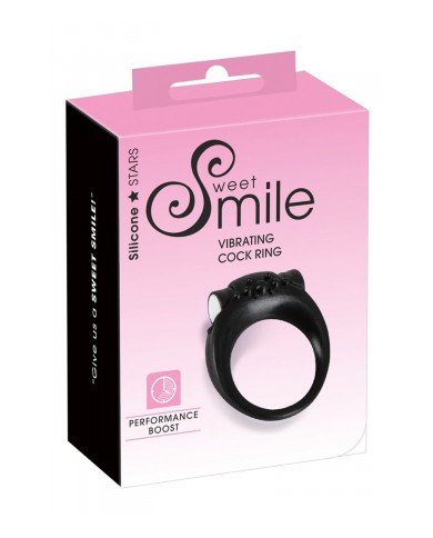 Anneau de pénis vibrant en silicone - Sweet Smile