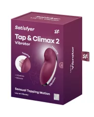 SATISFYER - TAP & CLIMAX 2 VIBRATEUR & STIMULATEUR ROUGE SATISFYER - TAP & CLIMAX 2 VIBRATEUR & STIMULATEUR ROUGE
