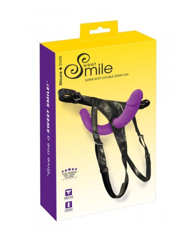 Double Strap-On ultra doux - Sweet Smile
