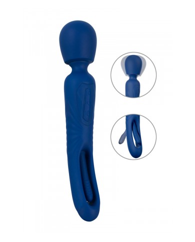 Vibro Wand réversible avec langue vibrante - Sweet Smile