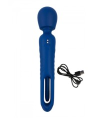 Vibro Wand réversible avec langue vibrante - Sweet Smile