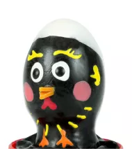 CONDOMERIE - PRÉSERVATIFS FANTAISIE PEINTS À LA MAIN POULET NOIR