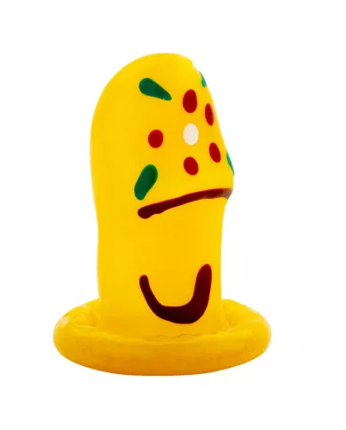 CONDOMERIE - SABOTS DE PRÉSERVATIFS FANTAISIE PEINTS À LA MAIN