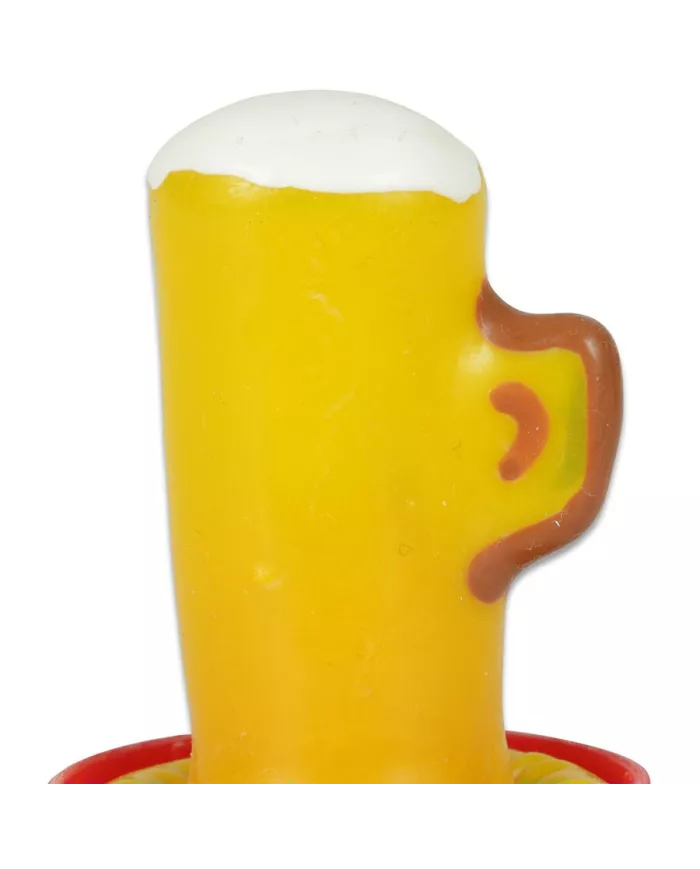 CONDOMERIE - PRÉSERVATIFS FANTAISIE PEINTS À LA MAIN VERRE DE BIÈRE CONDOMERIE - PRÉSERVATIFS FANTAISIE PEINTS À LA MAIN VERRE DE BIÈRE