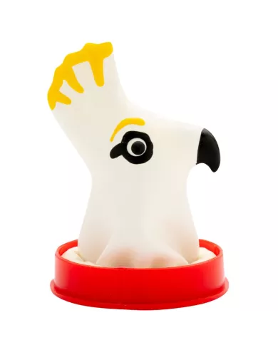 CONDOMERIE - PRÉSERVATIFS FANTAISIE PEINTS À LA MAIN PERROQUET BLANC