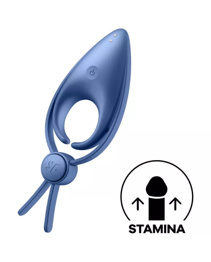 SATISFYER - VIBRATEUR  ANNEAU SNIPER BLEU