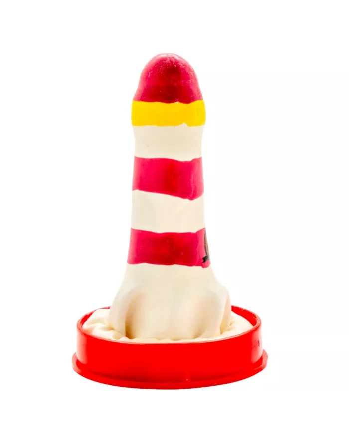 CONDOMERIE - PRÉSERVATIFS FANTAISIE PEINTS À LA MAIN PHARE CONDOMERIE - PRÉSERVATIFS FANTAISIE PEINTS À LA MAIN PHARE