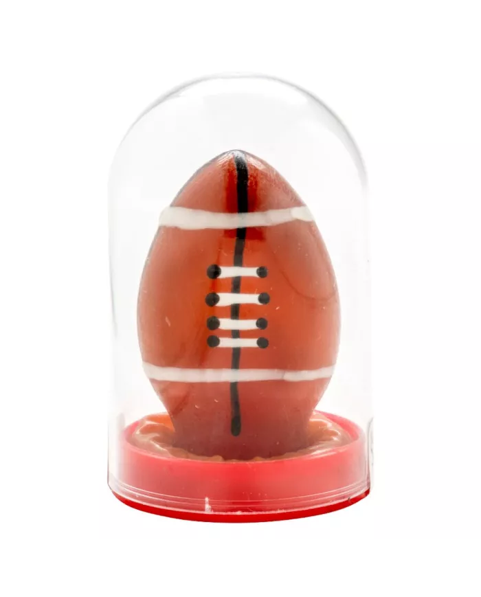 CONDOMERIE - PRÉSERVATIFS FANTAISIE PEINTS À LA MAIN BALLON DE RUGBY