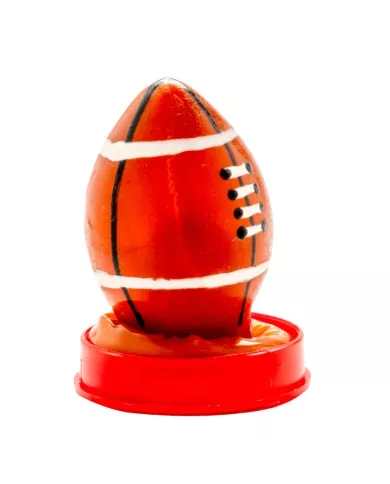 CONDOMERIE - PRÉSERVATIFS FANTAISIE PEINTS À LA MAIN BALLON DE RUGBY