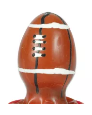 CONDOMERIE - PRÉSERVATIFS FANTAISIE PEINTS À LA MAIN BALLON DE RUGBY