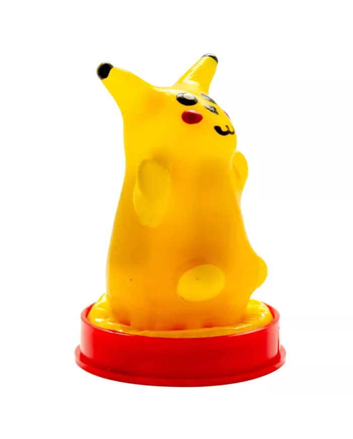 CONDOMERIE - PRÉSERVATIFS FANTAISIE PEINTS À LA MAIN SOURIS JAUNE