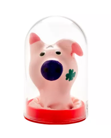 CONDOMERIE - PRÉSERVATIFS FANTAISIE PEINTS À LA MAIN TÊTE DE COCHON