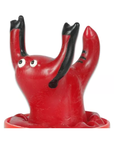 CONDOMERIE - PRÉSERVATIFS FANTAISIE PEINTS À LA MAIN ROUGE SCORPION