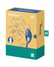 SATISFYER - VIBRATEUR ANNEAU SWORDSMAN BLEU