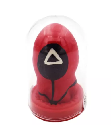 CONDOMERIE - TRIANGLE DE PRÉSERVATIFS FANTAISIES PEINTS À LA MAIN