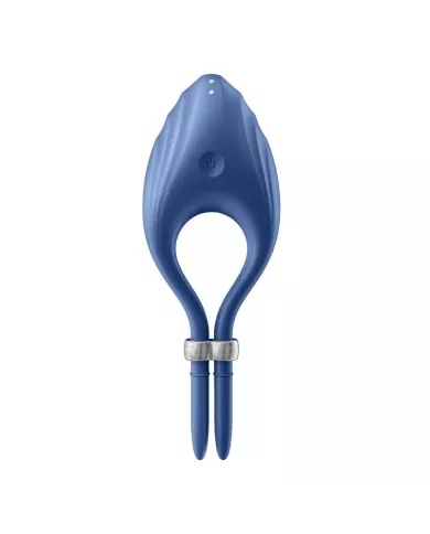 SATISFYER - VIBRATEUR ANNEAU DUELIST BLEU