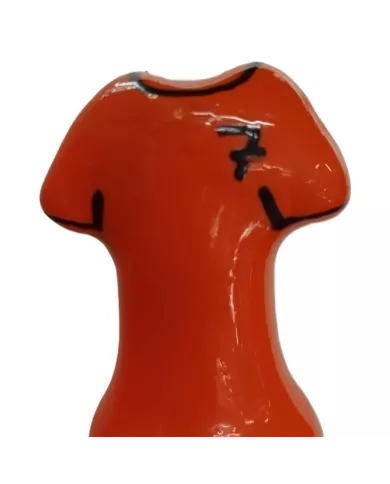 CONDOMERIE - PRÉSERVATIFS FANTAISIE PEINTS À LA MAIN T-SHIRT ORANGE