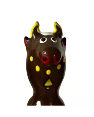 CONDOMERIE - PRÉSERVATIFS FANTAISIE PEINTS À LA MAIN TAUREAU NOIR MODÈLE 2