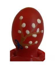 CONDOMERIE - PRÉSERVATIFS FANTAISIE PEINTS À LA MAIN ŒUF DE PÂQUES ROUGE