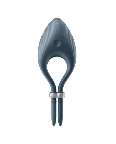 SATISFYER - VIBRATEUR ANNEAU DUELIST GRIS