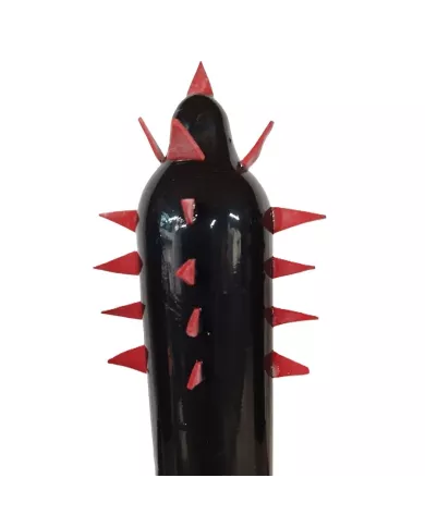 CONDOMERIE - PRÉSERVATIFS FANTAISIE PEINTS À LA MAIN CACTUS NOIR XL