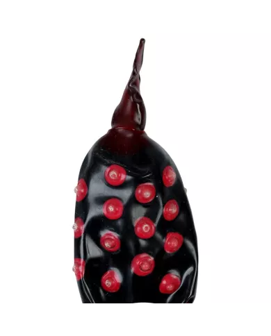 CONDOMERIE - PRÉSERVATIFS FANTAISIE PEINTS À LA MAIN NOIR FAKIR XL