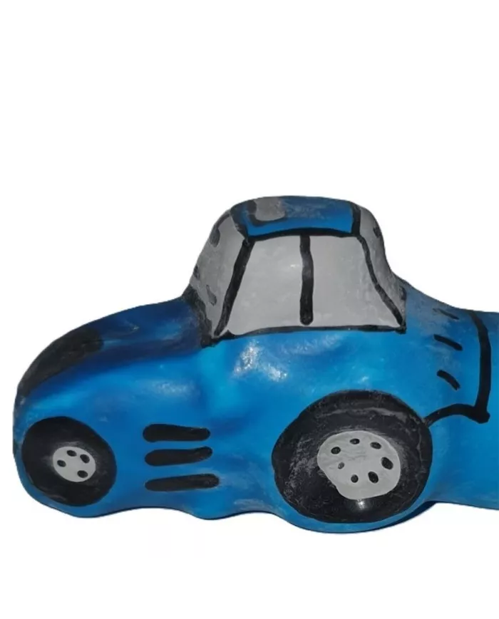 CONDOMERIE - PRÉSERVATIFS FANTAISIE PEINTS À LA MAIN TRACTEUR BLEU XL