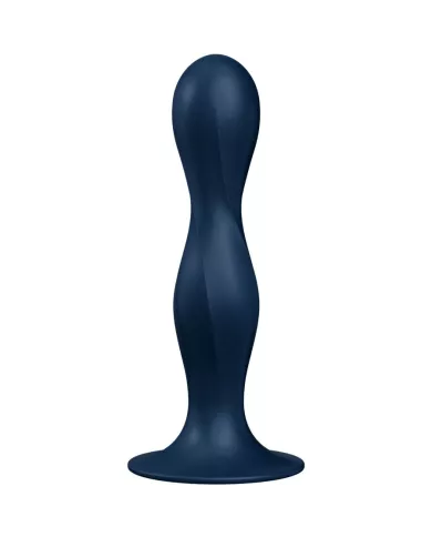 SATISFYER - DILDO EN SILICONE DOUBLE BALL-R BLEU SATISFYER - DILDO EN SILICONE DOUBLE BALL-R BLEU