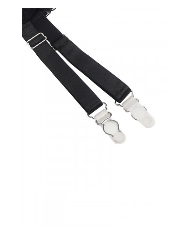 Porte-jarretelles et string Noir - Litolu Lingerie