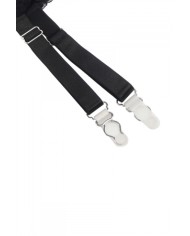 Porte-jarretelles et string Noir - Litolu Lingerie