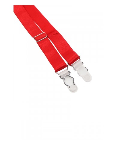Porte-jarretelles et string Rouge - Litolu Lingerie