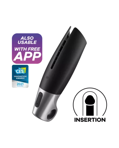 SATISFYER - MASTURBATEUR PUISSANT NOIR