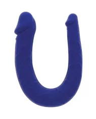 GET REAL - MINI DOUBLE DONG RÉALISTE BLEU