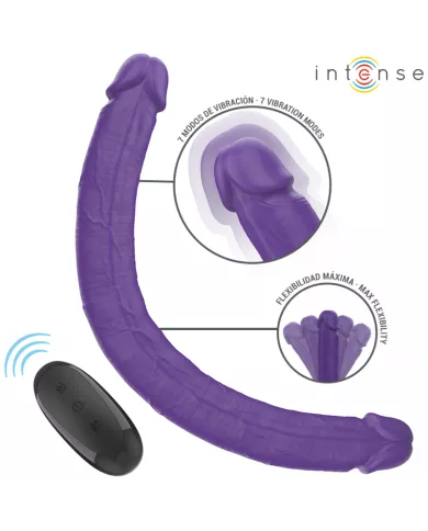 INTENSE - GUNTER DILDO DOUBLE VIBRATEUR 40 CM VIOLET TÉLÉCOMMANDE INTENSE - GUNTER DILDO DOUBLE VIBRATEUR 40 CM VIOLET TÉLÉCOMMANDE