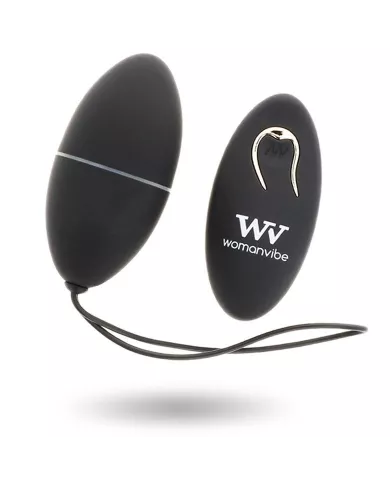 WOMANVIBE - ALSAN EGG TELECOMMANDE NOIR SILICONE NOIR WOMANVIBE - ALSAN EGG TELECOMMANDE NOIR SILICONE NOIR