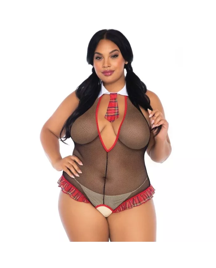 LEG AVENUE - ÉCOLIÈRE CROTHLESS FITNESS TEDDY GRANDE TAILLE LEG AVENUE - ÉCOLIÈRE CROTHLESS FITNESS TEDDY GRANDE TAILLE