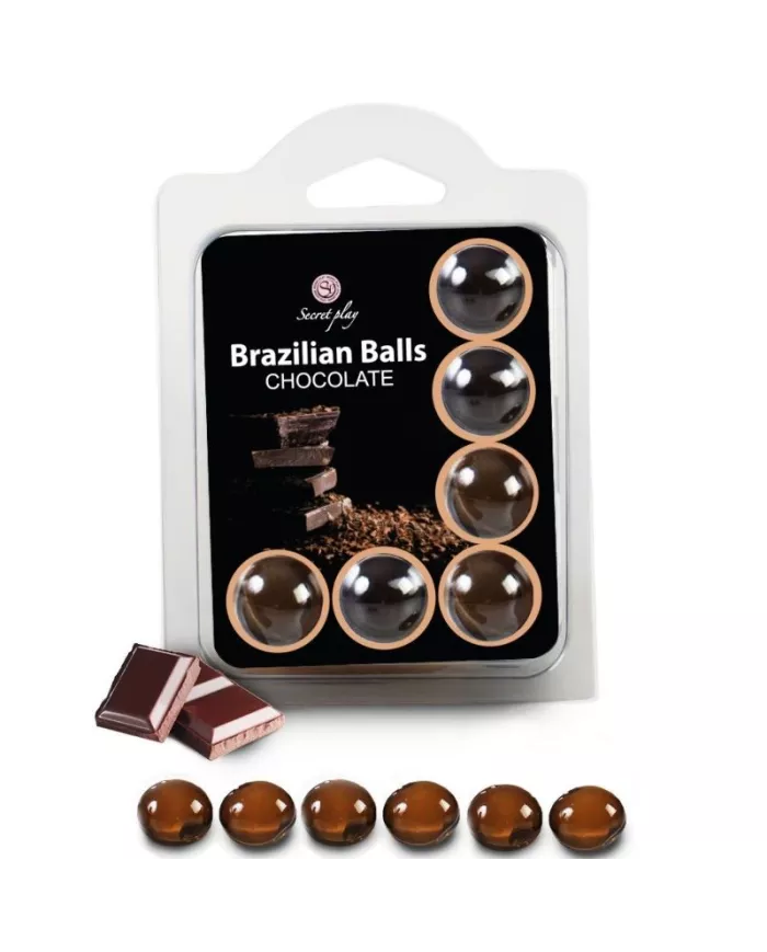 SECRETPLAY - SET 6 BOULES BRÉSILIENNES CHOCOLAT SECRETPLAY - SET 6 BOULES BRÉSILIENNES CHOCOLAT