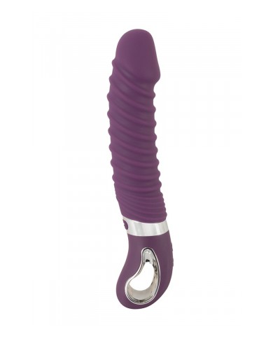 Vibro chauffant rechargeable 23,5 x 4,1 cm - Sweet Smile