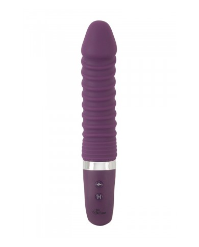 Vibro chauffant rechargeable 23,5 x 4,1 cm - Sweet Smile