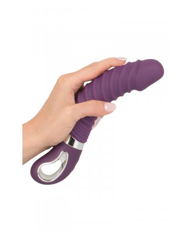 Vibro chauffant rechargeable 23,5 x 4,1 cm - Sweet Smile