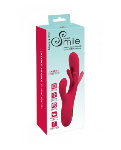 Vibro rabbit avec langue oscillante - Sweet Smile