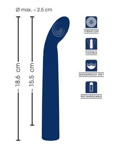 Vibro point G flexible 18,6 x 2,5 cm - Sweet Smile