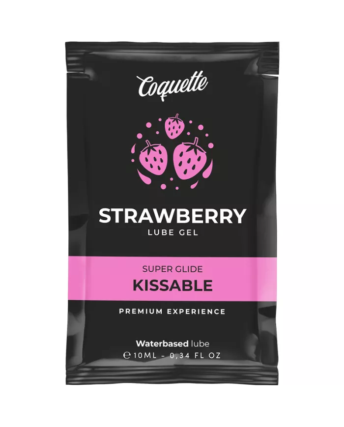 COQUETTE COSMETICS - LUBRIFIANT KISSABLE BASE DEAU DE FRAISE POCHE 10 ML COQUETTE COSMETICS - LUBRIFIANT KISSABLE BASE DEAU DE FRAISE POCHE 10 ML