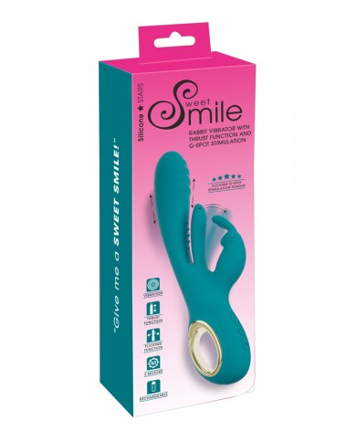 Vibro Rabbit avec va-et-vient et stimulation point G - Sweet Smile