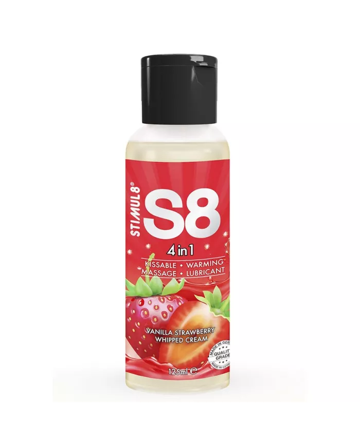 STIMUL8 - S8 LUBRIFIANT DESSERT FRAISE 4 EN 1 125 ML STIMUL8 - S8 LUBRIFIANT DESSERT FRAISE 4 EN 1 125 ML