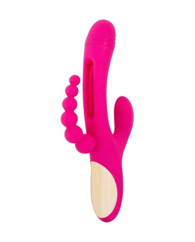 Triple vibro avec langue oscillante - Sweet Smile