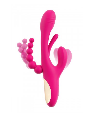 Triple vibro avec langue oscillante - Sweet Smile
