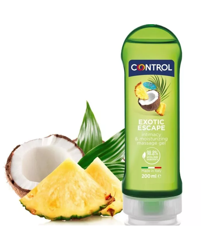 CONTROL - 2 EN 1 MASSAGE & PLAISIR EXOTIQUE 200 ML CONTROL - 2 EN 1 MASSAGE & PLAISIR EXOTIQUE 200 ML