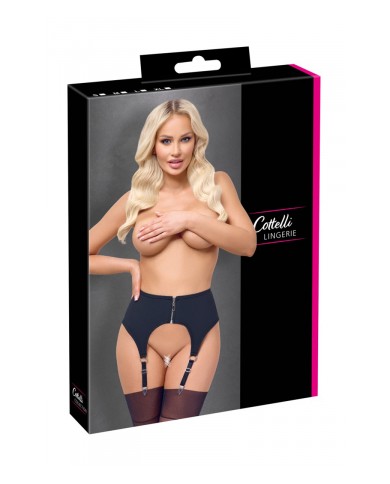 Porte-jarretelles noir mat - Cottelli LINGERIE